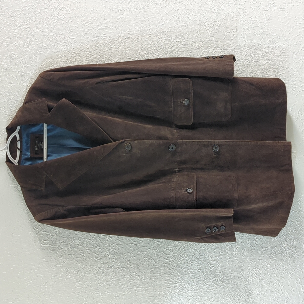 NWOT Style & Co Women's Coat Brown 100% Leather Sz 20W